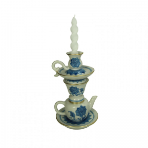 CANDELABRO PORC. TEIERA 15,2X14,8X25cm
