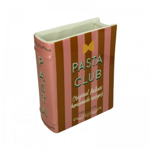 VASO LIBRO PORCELLANA 16X3,3X20cm - pink