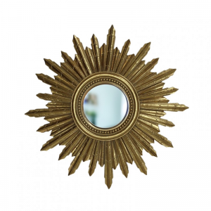 SPECCHIO SOLE RES. 34X34 H2 cm - gold