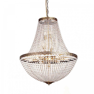 LAMPADARIO 12L-kg12 D75 H90-antique bras