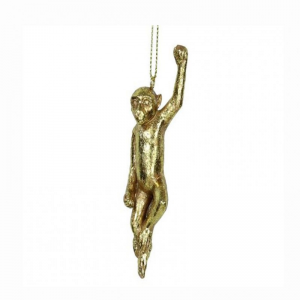 SCIMMIA POLIRES.ORO D'APP. H9,5CM