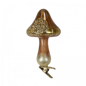 FUNGO VETRO CON CLIPS H10 cm - brown