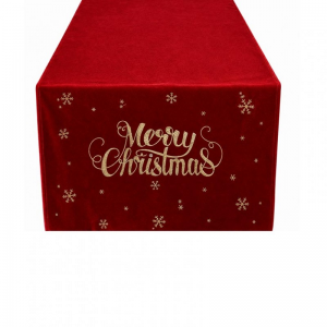 RUNNER MERRY XMAS 150X40 VELLUTO - rosso