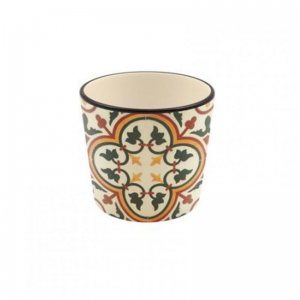 VASO MAIOLICA D12 H11 cm - arancio