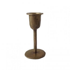 CANDELABRO FERRO D6 H10,5 -brass antique