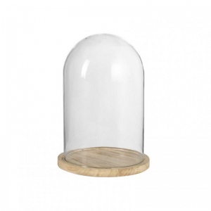 CAMPANA C/BASE VETRO D14 H21 CM