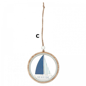 DECORO LEGNO BARCA PZ 6 CM 7,8