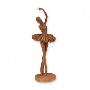 BALLERINA RESINA H30,7cm - ruggine
