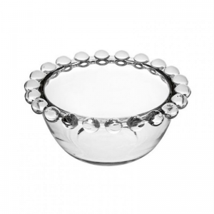 COPPETTA VETRO BORDO MARBLE D8,6 H3,8 cm