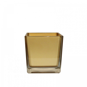 CUBO VETRO 10X10CM ORO/SPEC