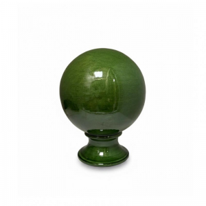 PALLA C/PIEDE D25 H30 -smaltata verde
