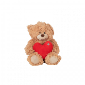 ORSO SEDUTO C/CUORE H20cm