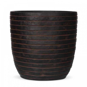VASO EGG ROW cemento D54 H52cm - brown
