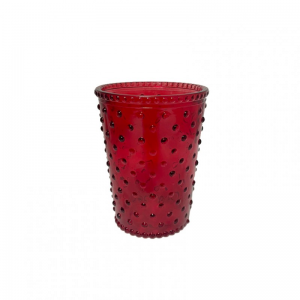 VETRO D10 H12,5 cm - rosso