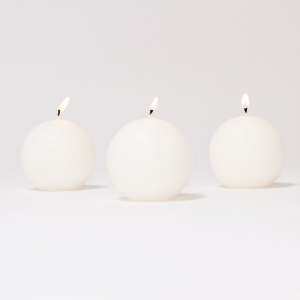 CANDELE SFERA mm60 pz12- white