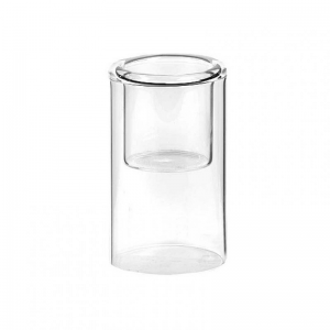 PORTACANDELA VETRO D6 H9,5cm