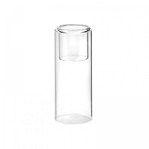 PORTACANDELA VETRO D6 H14,5cm