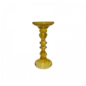CANDELABRO VETRO D10 H25 - ambra
