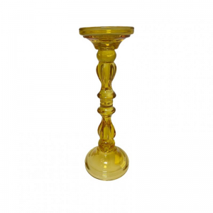 CANDELABRO VETRO D10 H34 - ambra