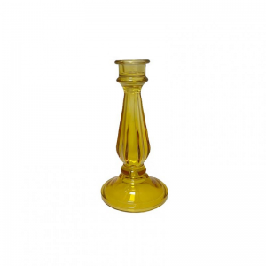 CANDELABRO VETRO D10 H18 - ambra