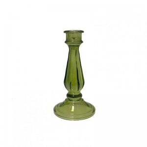 CANDELABRO VETRO D10 H18 - verde