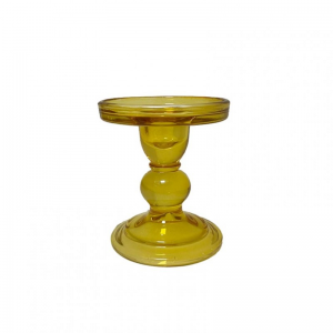 CANDELABRO VETRO D8,4 H8,5 - ambra