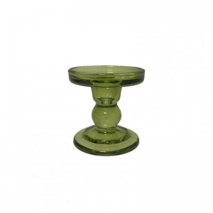 CANDELABRO VETRO D8,4 H8,5 - verde