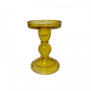 CANDELABRO VETRO D8,5 H13,2 - ambra