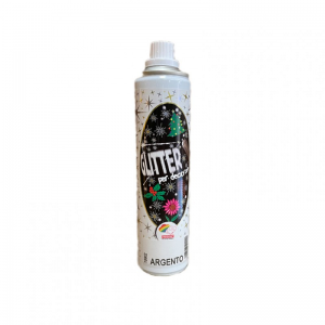 SPRAY GLITTER 300ML - argento