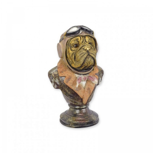BUSTO BULLDOG RESINA 21X18 H35