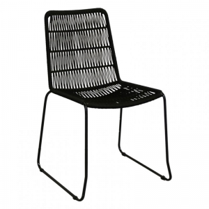 SEDIA NERA 45X40 H89 CM