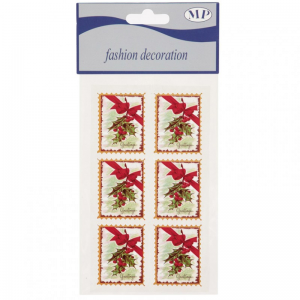 6 STICKERS AGRIFOGLIO 4,5X3,5 cm