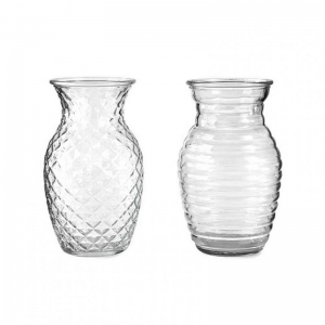 VASO VETRO 2 mod. D11 H19 cm