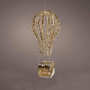 MONGOLFIERA LUCI 360LED 34X34 H78cm-gold