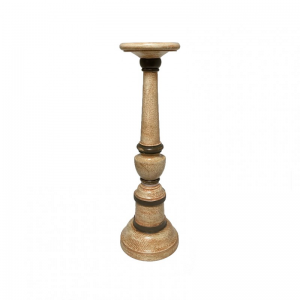 CANDELABRO LEGNO D12 H40 cm