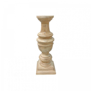 CANDELABRO LEGNO D13 H35 cm
