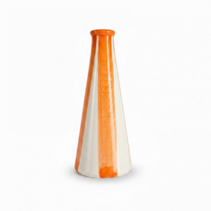 VASETTO MONOFIORE tc H20-strisce arancio