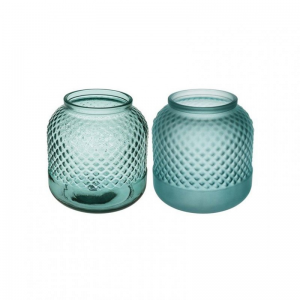 VASO VETRO DIAMANTE D24 H24 cm - verde