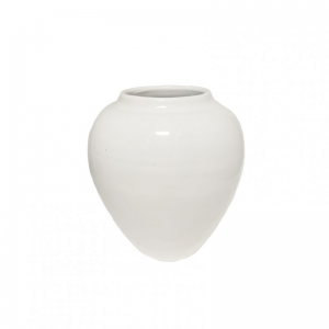 VASO terracotta D18 H20 CM - bianco luci