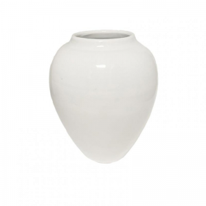 VASO terracotta D22 H26 CM -bianco lucid
