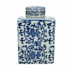 VASO PORCELLANA 11X10XH17cm - blue