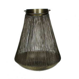 LANTERNA METALLO ORO 33X33X39CM