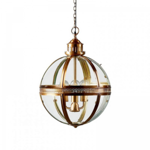 LAMPADARIO VET. ball D46 H61 brass ant