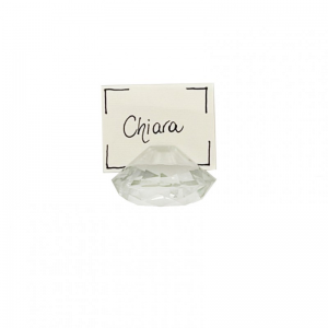 SEGNAPOSTO DIAMANTE cristallo H5cm