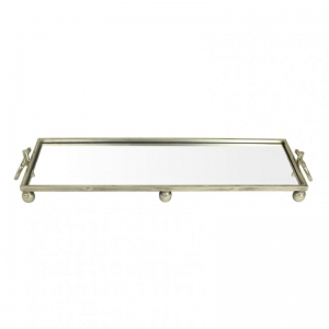 VASSOIO METALLO 93X26X11 - champagne