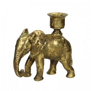 CANDELABRO ELEFANTE RES.14X6 H15 - gold