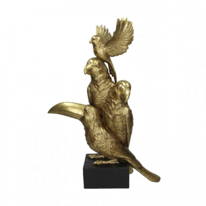 PAPPAGALLI RESINA 43X21 H59 - gold