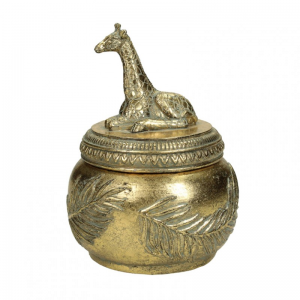 SCATOLA GIRAFFA RES. D12 H16 - gold