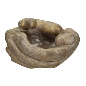 VASO MANI CEMENTO 24X22 H12 - gold