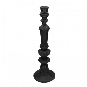 CANDELABRO RESINA D14 H41 CM - nero